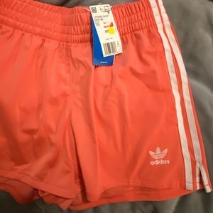 pink adidas shorts